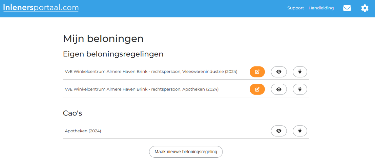 Bestaande beloning aanpassen 3