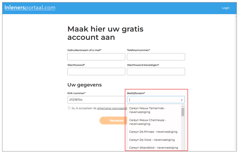 KVK juiste bedrijfsnaam