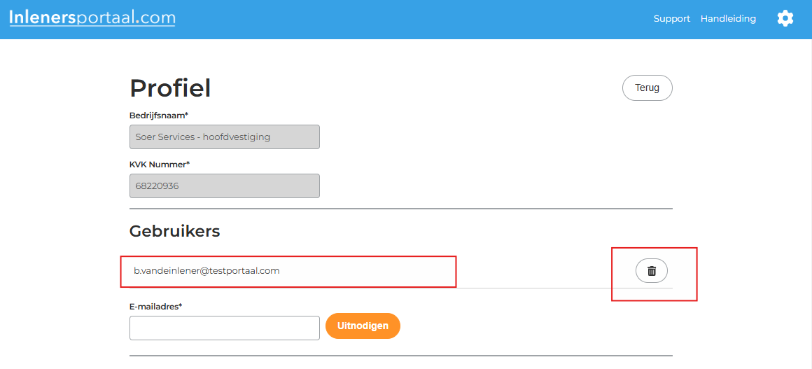 Verwijder een gebruikersaccount