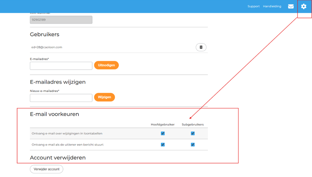 Meldingen aan-uitzetten